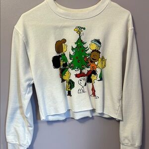Peanuts Christmas Sweatshirt - Crème White